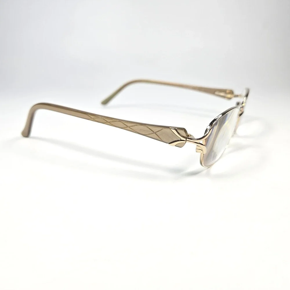 Zyloware Sophia Loren Eyeglasses‎ M169 Gold Tan Oval Metal Frames 50-17-140